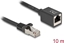 Изображение Delock Network Extension Cable RJ45 plug to RJ45 jack Cat.6A S/FTP 10 m black