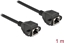 Attēls no Delock Network Extension Cable S/FTP RJ45 jack to RJ45 jack Cat.6A 1 m black
