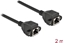 Picture of Delock Network Extension Cable S/FTP RJ45 jack to RJ45 jack Cat.6A 2 m black