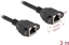 Picture of Delock Network Extension Cable S/FTP RJ45 jack to RJ45 jack Cat.6A flat design 3 m black