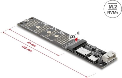 Picture of Delock OCuLink to M.2 Key M NVMe SSD Converter