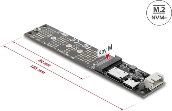 Picture of Delock OCuLink to M.2 Key M NVMe SSD Converter
