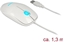 Attēls no Delock Optical 3-button LED Mouse USB Type-A white