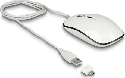 Picture of Delock Optical 4-button USB Type-A + USB Type-C™ Desktop Mouse