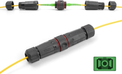 Picture of Delock Optical Fiber Cable Connector SC Simplex female to SC Simplex female APC waterproof