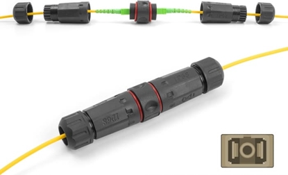 Picture of Delock Optical Fiber Cable Connector SC Simplex female to SC Simplex female OM1/OM2 waterproof