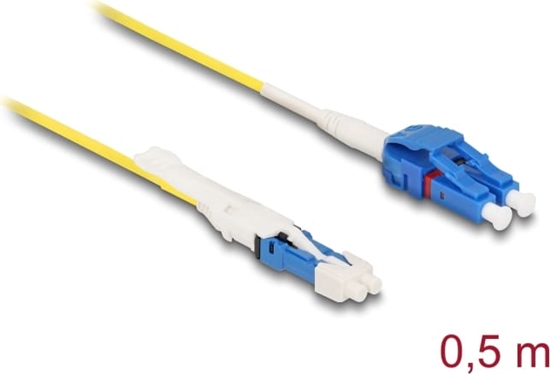 Picture of Delock Optical Fiber Cable CS male to LC Duplex singlemode G657A2 / OS2 Uniboot 0.5 m