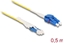 Picture of Delock Optical Fiber Cable CS male to LC Duplex singlemode G657A2 / OS2 Uniboot 0.5 m
