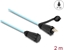 Attēls no Delock Optical fiber cable LC Duplex to LC Duplex with protective cap multi-mode OM3 IP68 dust and waterproof 2 m