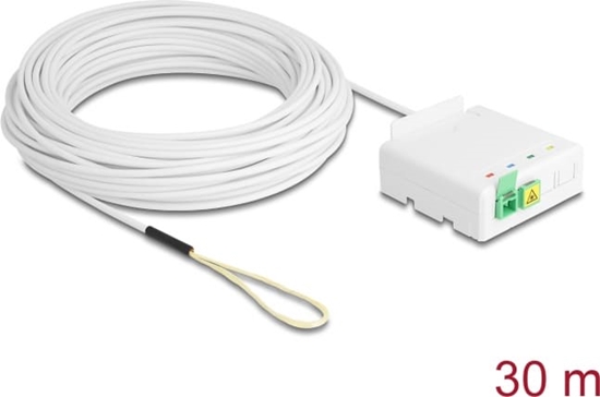 Picture of Delock Optical Fiber Connection Box 2 x SC/APC Simplex with drop cable set 30 m