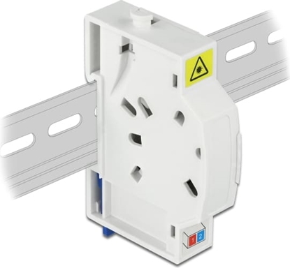 Picture of Delock Optical Fiber Connection Box for DIN Rail 2 x SC Simplex or LC Duplex