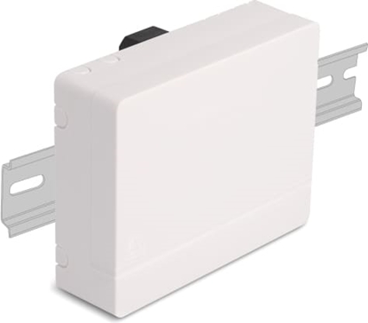 Picture of Delock Optical Fiber Connection Box for DIN Rail 4 x SC Simplex or LC Duplex white