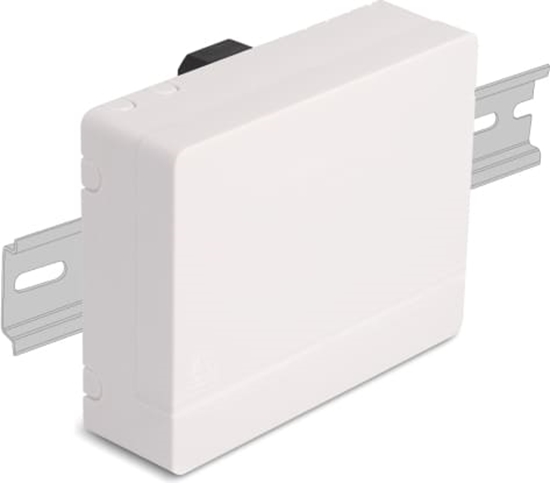Picture of Delock Optical Fiber Connection Box for DIN Rail 4 x SC Simplex or LC Duplex white