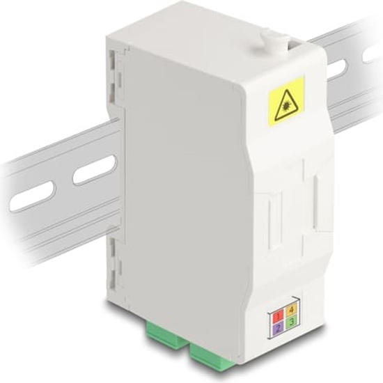 Picture of Delock Optical Fiber Connection Box for DIN rail with splice holder and 4 x SC Simplex coupler