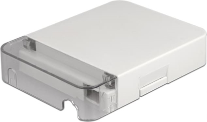 Picture of Delock Optical Fiber Connection Box for wall mounting for 1 x SC Simplex or LC Duplex white