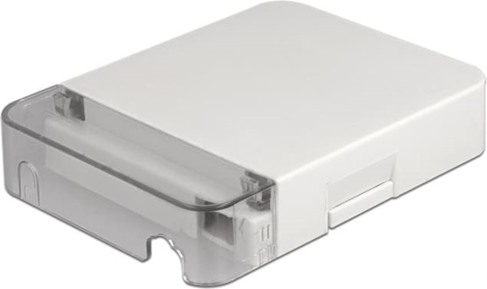 Picture of Delock Optical Fiber Connection Box for wall mounting for 1 x SC Simplex or LC Duplex white