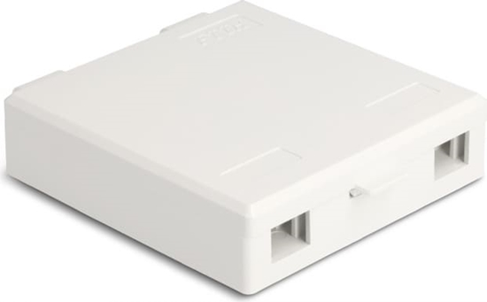 Picture of Delock Optical Fiber Connection Box for wall mounting for 2 x SC Simplex or LC Duplex white