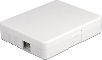 Picture of Delock Optical Fiber Connection Box for wall mounting for 2 x SC Simplex or LC Duplex white
