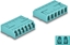 Picture of Delock Optical Fiber Coupler HD LC Hexaplex female to LC Hexaplex female aqua
