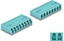Picture of Delock Optical Fiber Coupler HD LC Octuplex female to LC Octuplex female aqua
