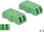 Picture of Delock Optical Fiber Coupler LC Duplex female to LC Duplex female 4 pieces