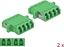 Picture of Delock Optical Fiber Coupler LC Quad female to LC Quad female Single-mode 2 pieces green