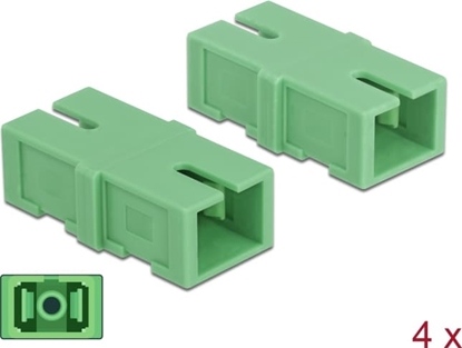 Picture of Delock Optical Fiber Coupler SC Simplex female to SC Simplex female 4 pieces