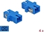 Picture of Delock Optical Fiber Coupler SC Simplex female to SC Simplex female Single-mode 4 pieces blue