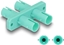 Picture of Delock Optical Fiber Coupler ST Duplex female to ST Duplex female aqua