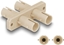 Picture of Delock Optical Fiber Coupler ST Duplex female to ST Duplex female beige