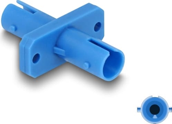 Picture of Delock Optical Fiber Coupler ST Simplex female to ST Simplex female blue