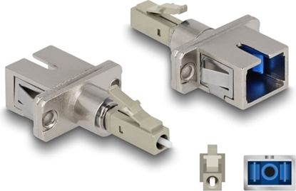 Picture of Delock Optical Fiber Hybrid Coupler LC Simplex male to SC Simplex female beige
