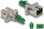 Picture of Delock Optical Fiber Hybrid Coupler LC Simplex male to SC Simplex female green