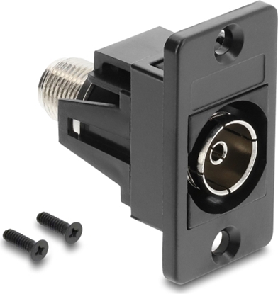 Picture of Delock Panel Mount IEC female to F female black