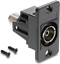 Attēls no Delock Panel Mount IEC female to F female black