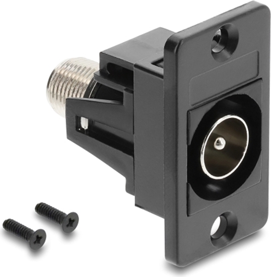 Picture of Delock Panel Mount IEC male to F female black