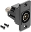 Picture of Delock Panel Mount IEC male to F female black