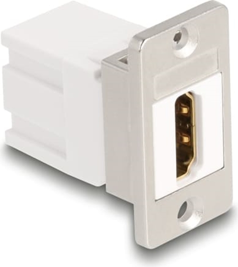 Picture of Delock Panel Mount Keystone Module HDMI female to female 8K 60 Hz conical