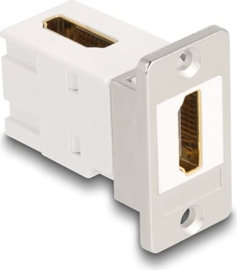 Picture of Delock Panel Mount Keystone Module HDMI female to female 90° angled 8K 60 Hz conical