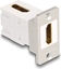 Picture of Delock Panel Mount Keystone Module HDMI female to female 90° angled 8K 60 Hz conical