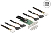 Picture of Delock PCI Express 4.0 x16 Card to 4 x SFF-8639 NVMe - Bifurcation - Low Profile Form Factor