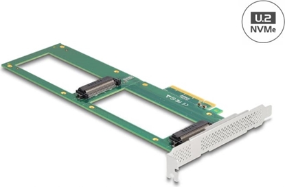 Picture of Delock PCI Express 4.0 x8 Card to 2 x internal U.2 NVMe SFF-8639 - Bifurcation