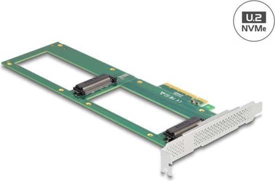 Picture of Delock PCI Express 4.0 x8 Card to 2 x internal U.2 NVMe SFF-8639 - Bifurcation