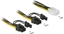 Attēls no Delock PCI Express power cable 6 pin female > 2 x 8 pin male 15 cm