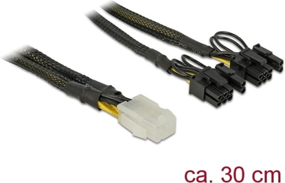 Picture of Delock PCI Express power cable 6 pin female > 2 x 8 pin male 30 cm