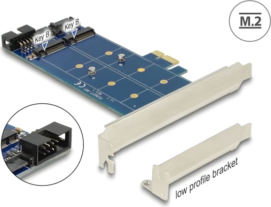 Picture of Delock PCI Express x1 Card > 2 x internal M.2 NGFF