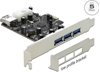 Picture of Delock PCI Express x1 Card > 3 x external + 1 x internal USB 3.0 Type-A female