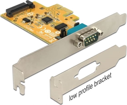 Picture of Delock PCI Express x1 Card to 1 x Serial with voltage supply ESD protection