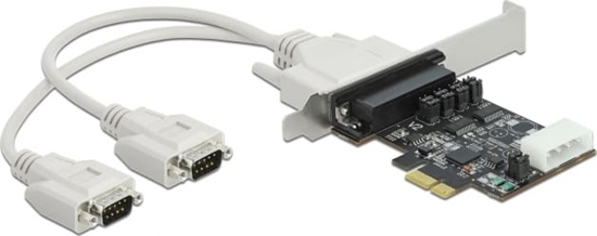 Picture of Delock PCI Express x1 Card to 2 x Serial RS-232 with voltage supply 5 V / 12 V