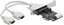 Picture of Delock PCI Express x1 Card to 2 x Serial RS-232 with voltage supply 5 V / 12 V